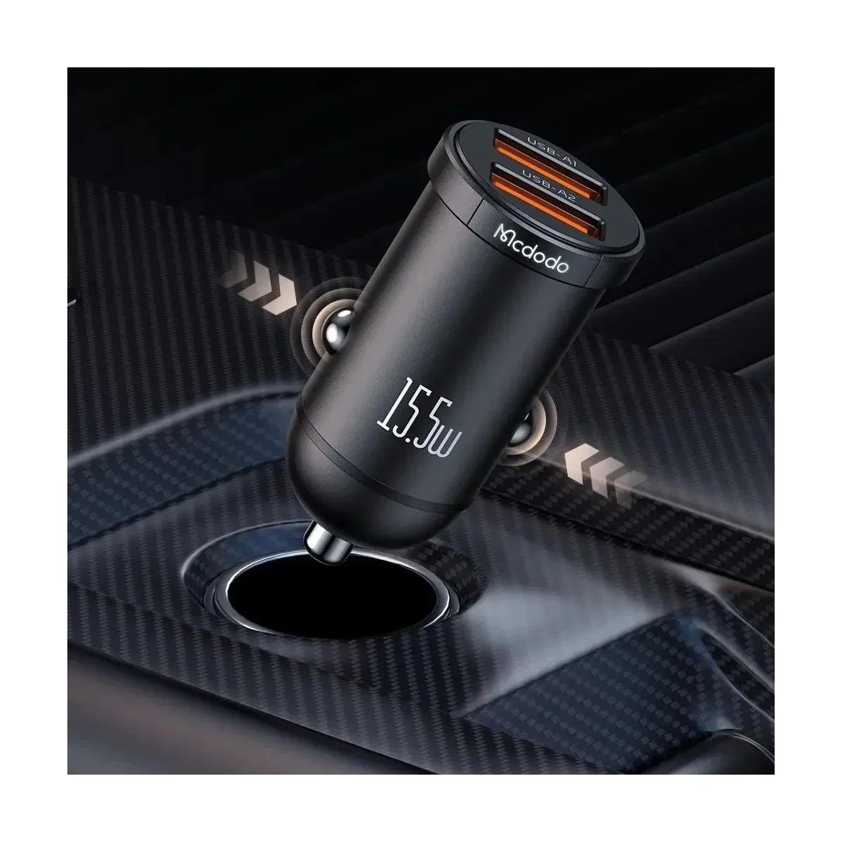 Mcdodo Dual USB Car Charger 15.5W Original (CC-2950) image 2