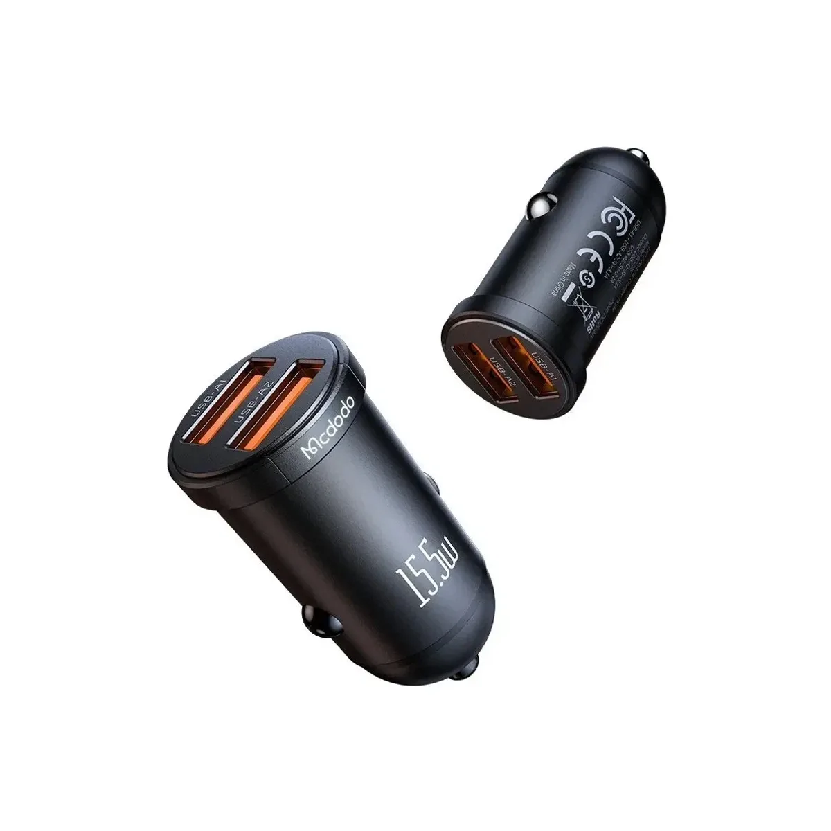 Mcdodo Dual USB Car Charger 15.5W Original (CC-2950) image 9