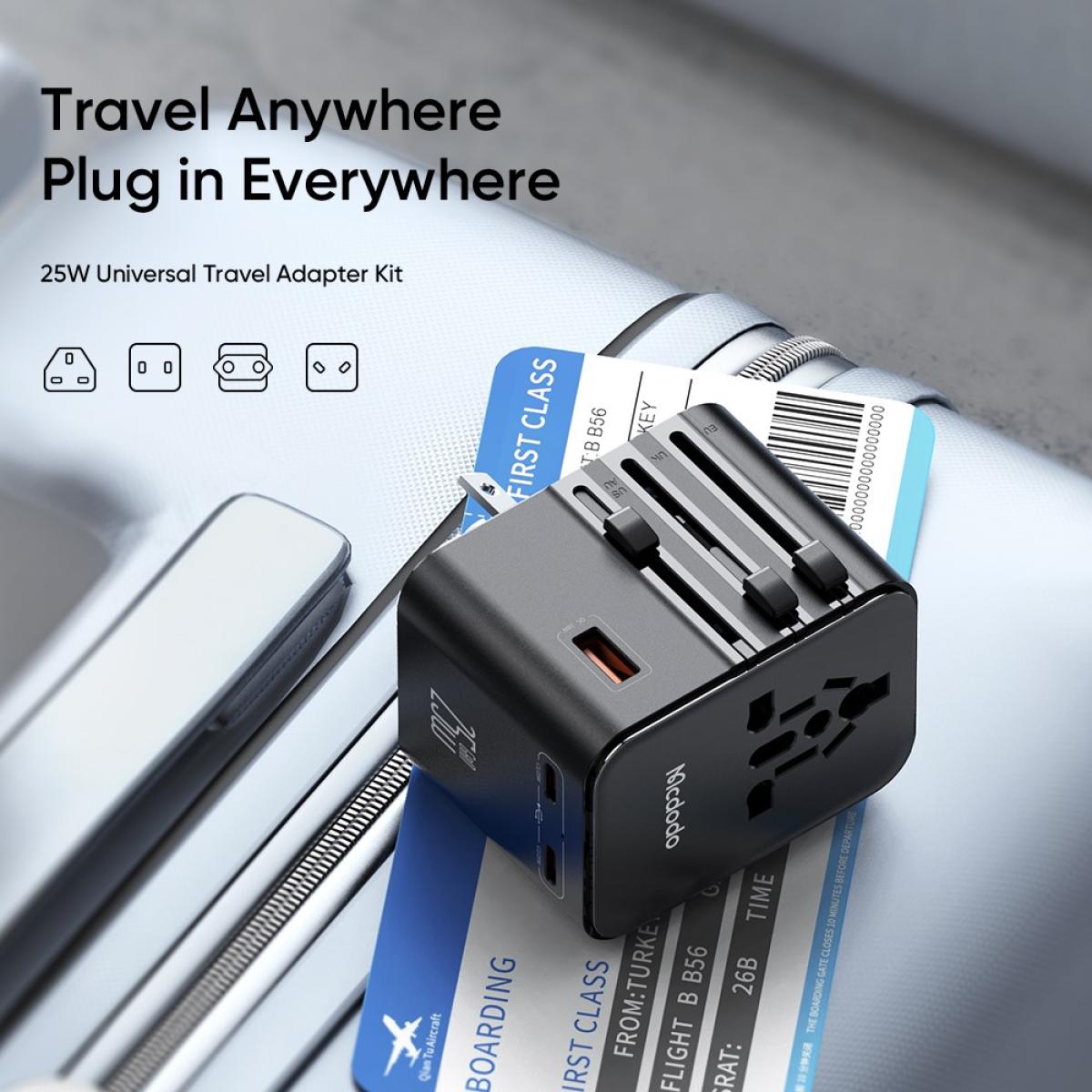 Mcdodo 25W Universal Travel Adapter Original (CP-3260) image 2