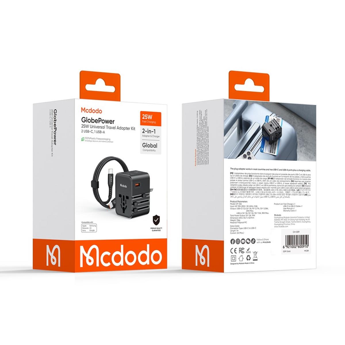 Mcdodo 25W Universal Travel Adapter Original (CP-3260) image 4