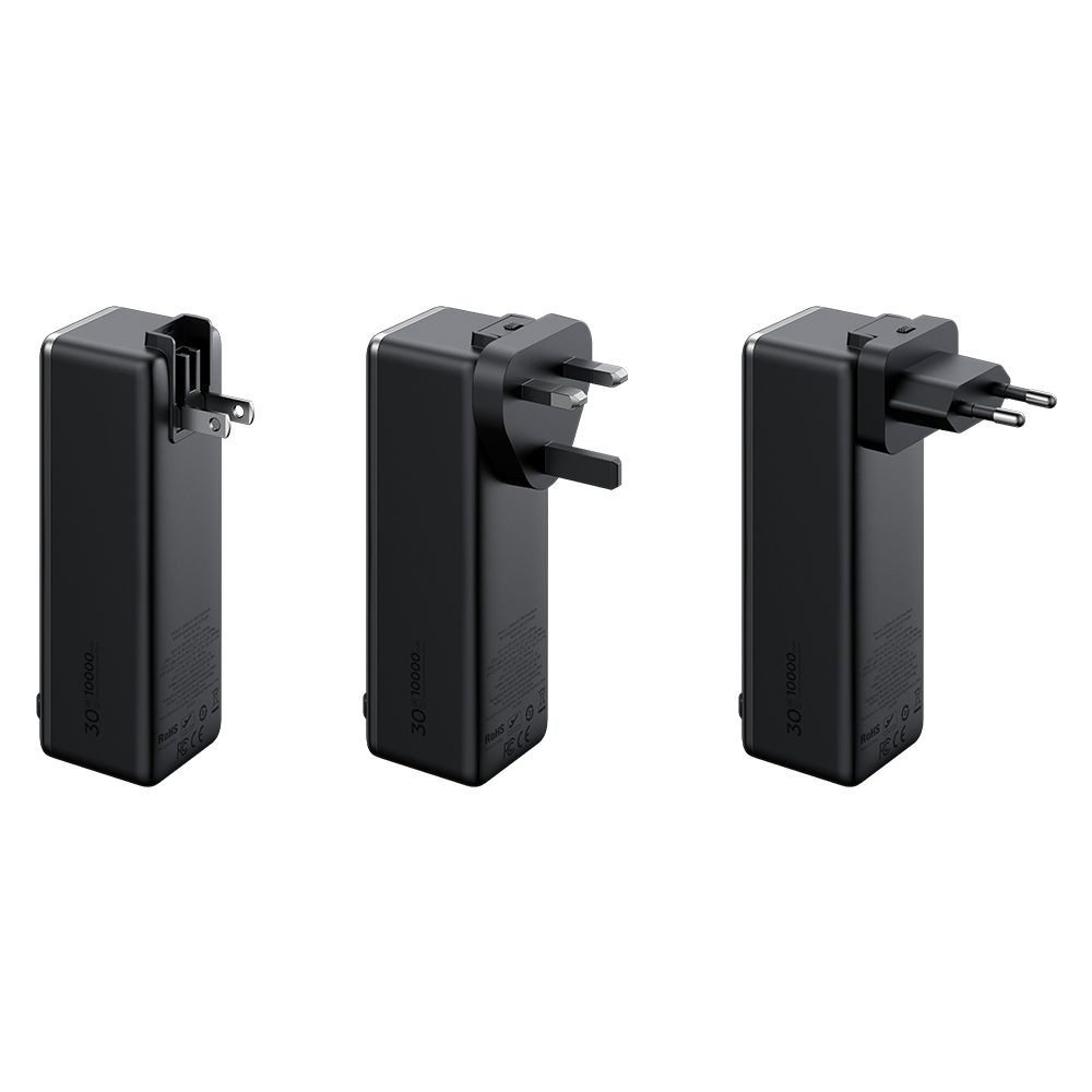 Mcdodo 3-in-1 Retractable Power Bank 30W - Black image 4