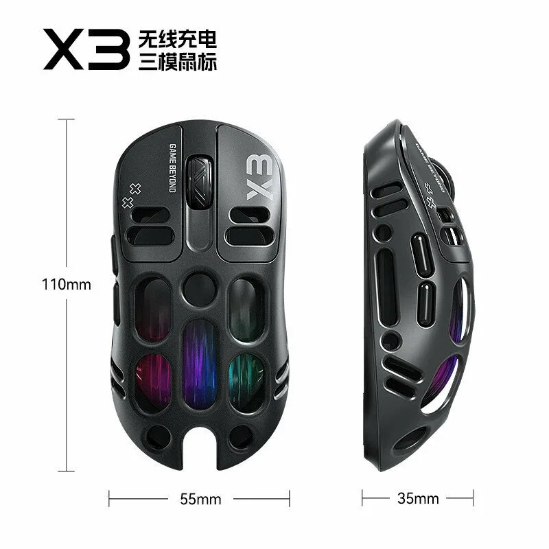T-WOLF X3 Tri-Mode Light Weight Gaming Mouse image 2