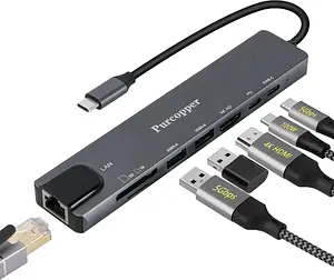 USB-C 8-in-1 Multiport Hub 100W
